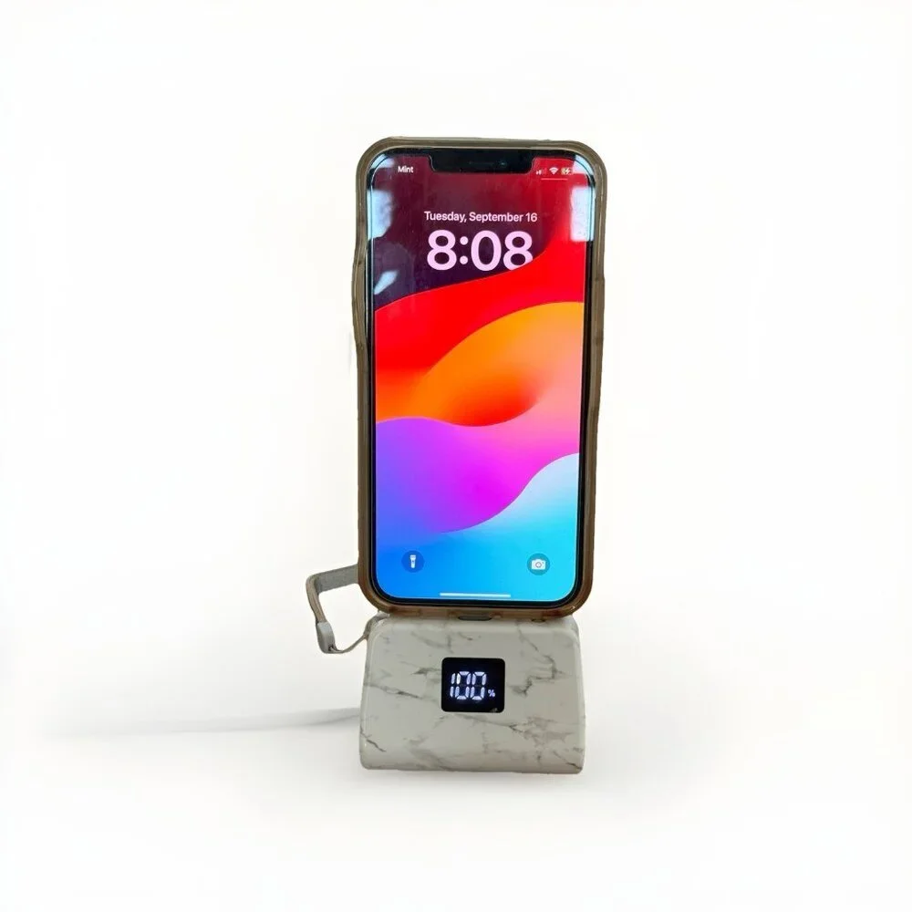 Limitless TotalBoost Mini Pro 5,000 mAh Portable Power Bank Travel Marble Look